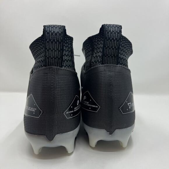 Nike Alpha Menace Elite 3 Flyknit Football Cleats Black Grey Mens Size 12 CT6648 main image 4